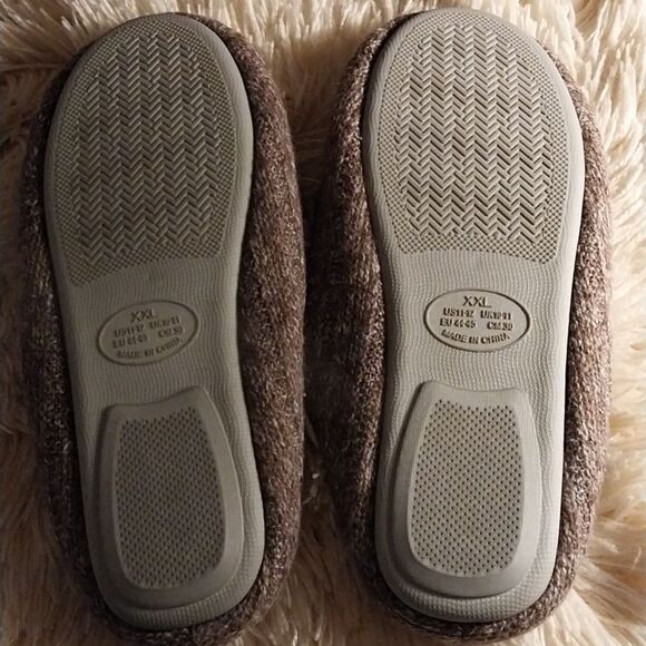 Nwot Men's Cotton Knitted Anti-Slip On House Slippers Size 11-12 - Picture 4 of 8